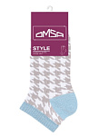 OMSA Style 551 Носки женские короткие "гусиные лапки" Grigio 39-41