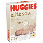 Huggies Подгузники Elite Soft 2 4-6кг 82шт